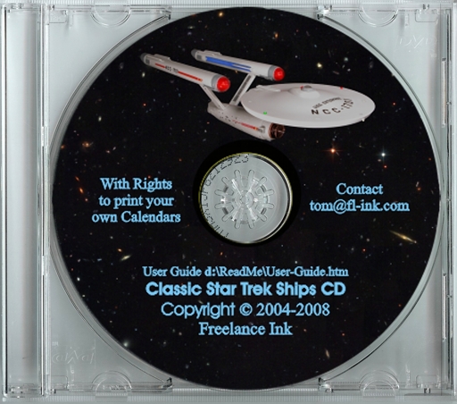 High Resolutioon Star Trek picture CD. Click to Enlarge.